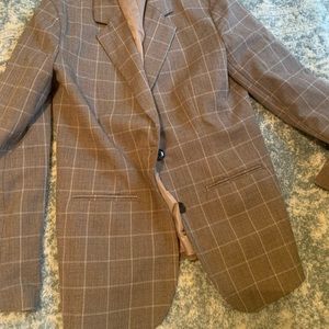 Tan Checkered Blazer